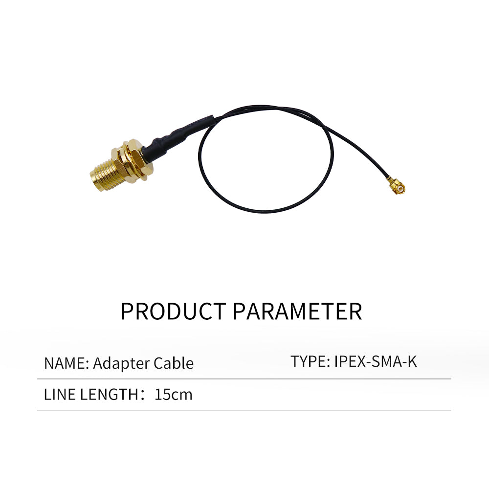 Beitian MMCX-JW (male elbow) to SMA-K (female) RG316 IPEX to SMA-J  IPEX-JW to SMA-Ksilver-plated cable, 15cm long