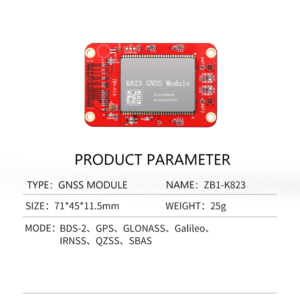 Beitian K823 module GNSS board  transfer board RTK positioning and orientation development board can be customized